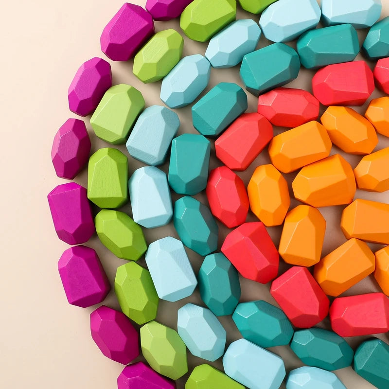 Jouet Montessori en bois – Pierres d’équilibre