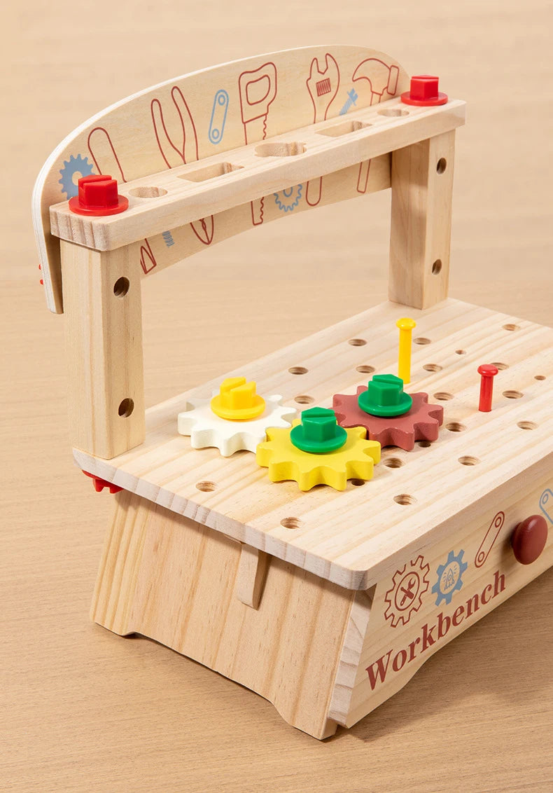 Établi en Bois pour Enfants avec Outils - Jouet Atelier Bricolage Garçon