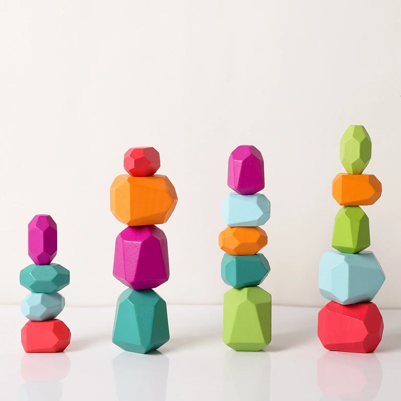 Jouet Montessori en bois – Pierres d’équilibre
