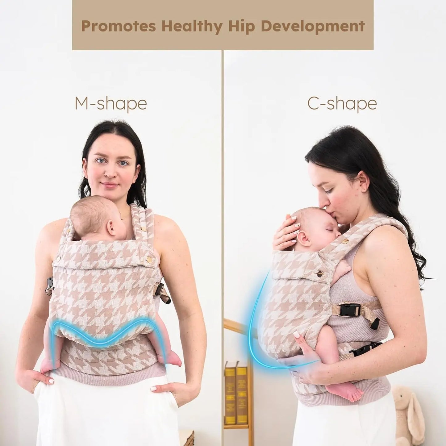 Porte-bébé ergonomique évolutif – Écharpe de portage respirante pour nouveau-né et tout-petit | Confort, sécurité et liberté de mouvement
