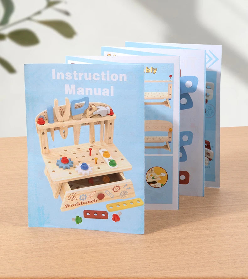 Établi en Bois pour Enfants avec Outils - Jouet Atelier Bricolage Garçon