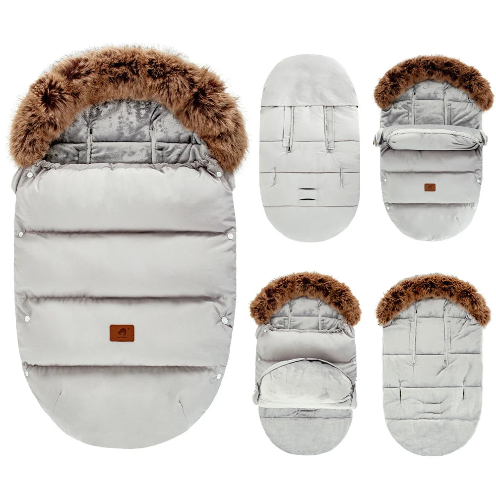 Chancelière hiver universelle pour poussette – chaleur, confort et protection