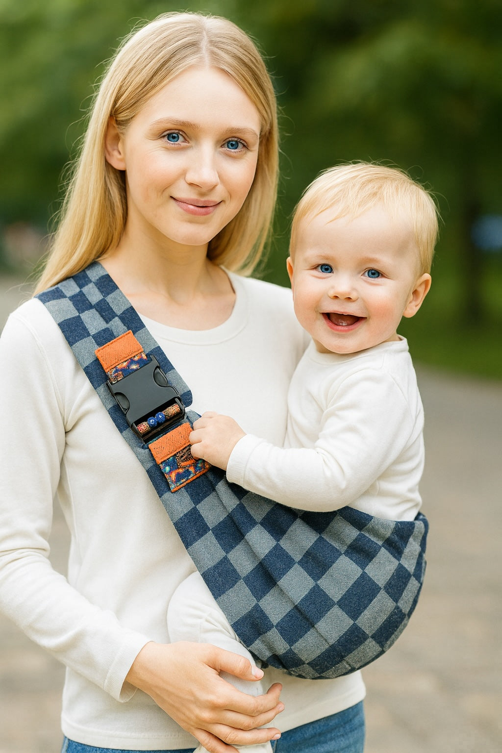 Porte-bébé bandoulière pratique et confortable